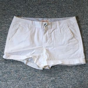 Merona White Cotton Shorts (Size 2)